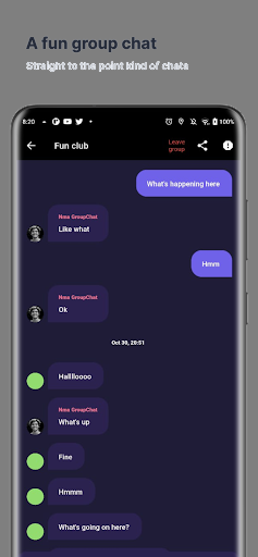 GroupChat Screen 2
