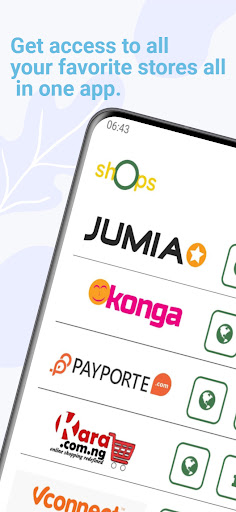 Android application Online shops Nigeria screenshort