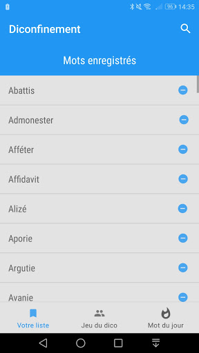 Android application Diconfinement screenshort