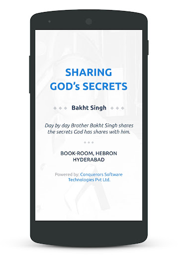 Android application Sharing God's Secrets screenshort