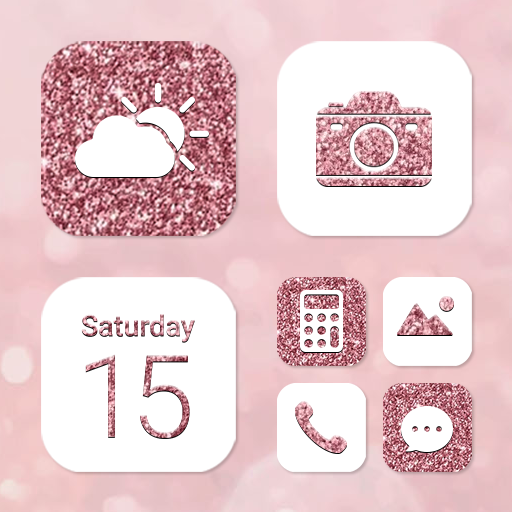 Wow Rose Glitter Icon Pack logo
