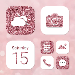 Imaginea pictogramei Wow Rose Glitter Icon Pack