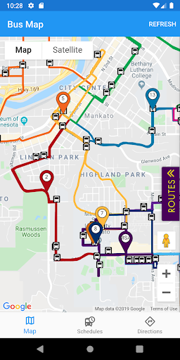 Android application Bus Mankato screenshort