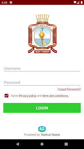 Android application Sacred Heart Convent School screenshort