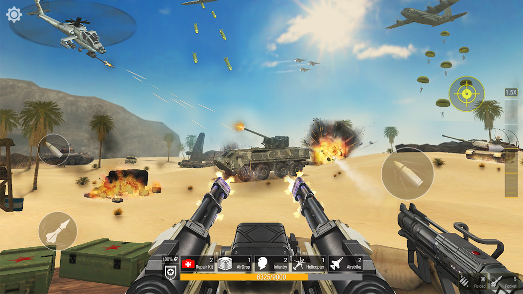 World War: Army Battle FPS 3D banner
