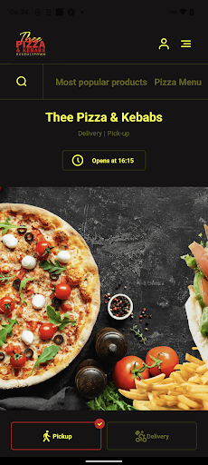 Android application Thee Pizza & Kebabs screenshort