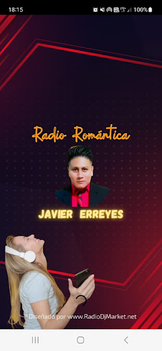 Android application Radio Romántica Javier Erreyes screenshort