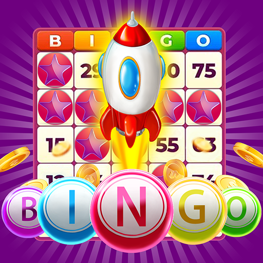 Bingo Party Lucky ball holiday logo