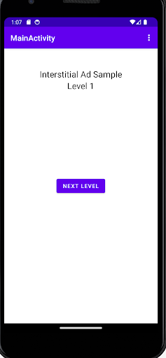 Android application Nothing screenshort
