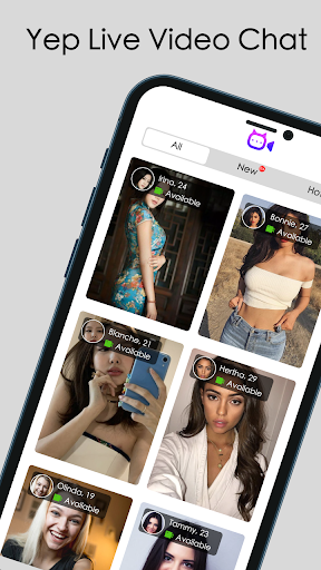 Android application Online Video Chat & Meet - YEP screenshort