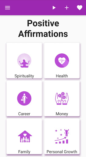 Android application Daily Positive Affirmations screenshort