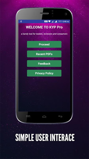 Android application KYP App Pro Version screenshort