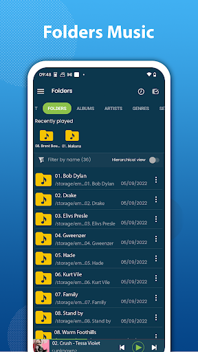 Screenshot of Music Player