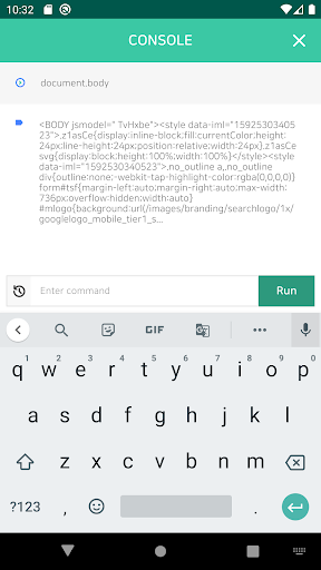 mDebugger Screen 3