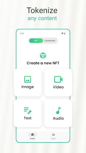 NFT Creator & Wallet - Minty Screen 3