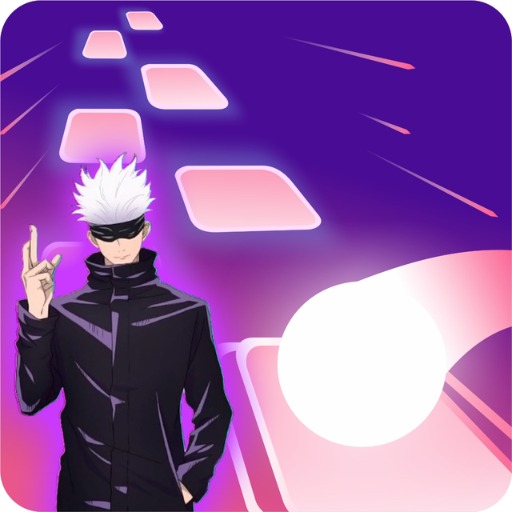 Gojo Satoru Tiles EDM Rush Hop Logo