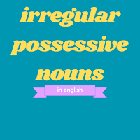 irregular possessive nouns