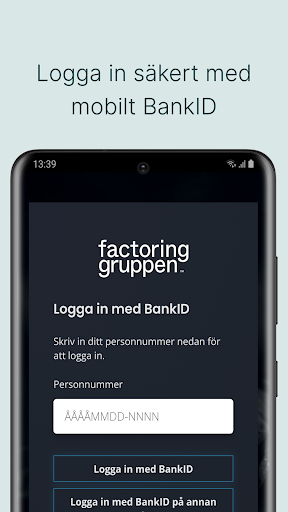 Android application Factoringgruppen - Mina sidor screenshort