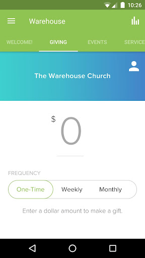 The Warehouse Church App Screen 2