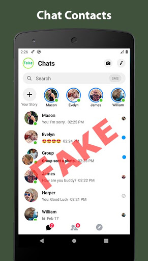 Android application Fake Chat Conversation - prank screenshort
