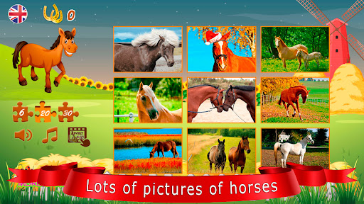 Puzzles about horses Screen 2