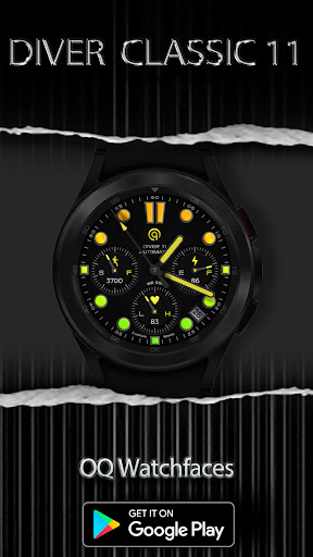 Android application Diver 11 Black For WEAR OS 3+ screenshort