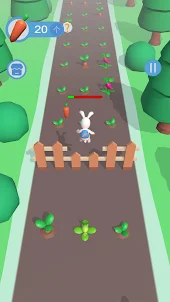 The rabbit runs fast