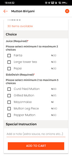 Ziingo Food Delivery MY Screen 3