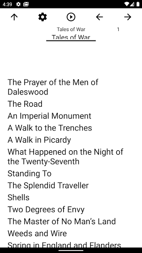 Android application Book, Tales of War screenshort