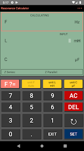calculator resonance