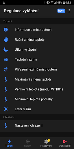 Android application BMR HC64 screenshort