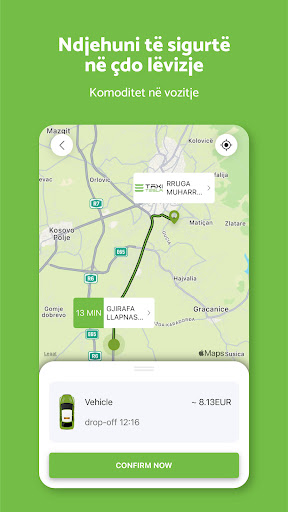 Android application Taxi Tesla Kosova screenshort