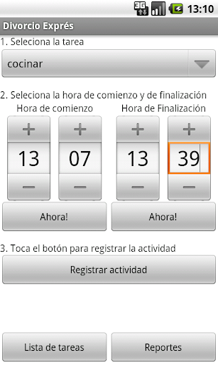Vista previa de la aplicación