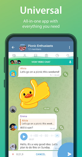 Screenshot of iMe: AI Messenger for Telegram