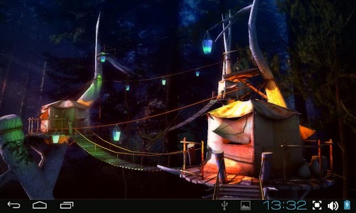 Captura de tela do Tree Village 3D Pro lwp
