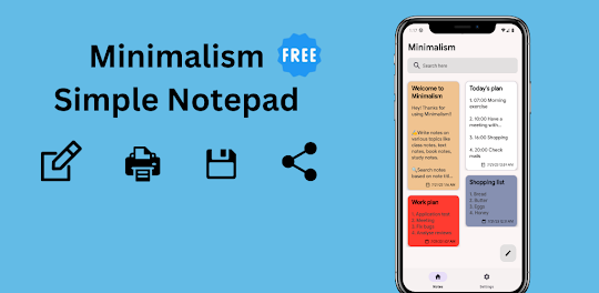Simple Notepad - Minimalism