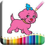 Cover Image of Download Cute Dog Coloring Book 3.0 APK