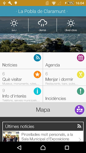 Android application La Pobla de Claramunt screenshort