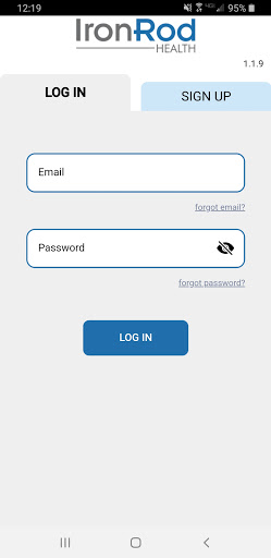 Android application IronRod Health screenshort