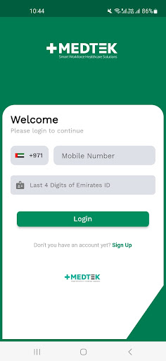 Android application MEDTEK screenshort