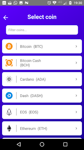 Personal CryptoFolio Screen 2