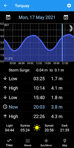 Android application Tides screenshort