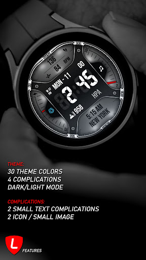 Android application Digital Watch Face 042 screenshort