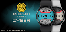 [69D] CYBER digital watchfaceのおすすめ画像1
