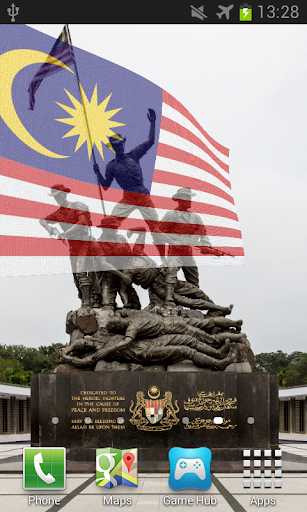 Malaysia Flag Live Wallpaper Screen 3