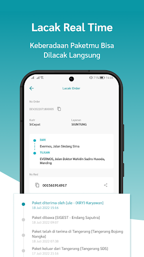 Android application Everpro - Kirim Paket & COD screenshort