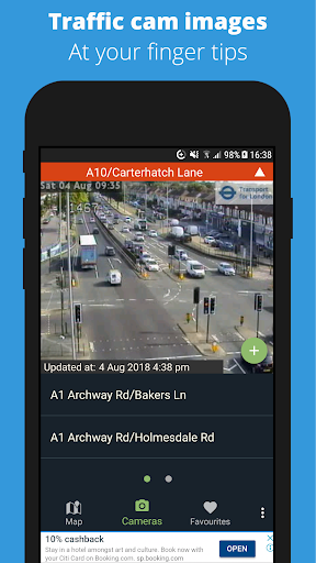 Android application London Traffic Cameras screenshort