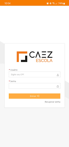 Android application CAEZ Escola screenshort