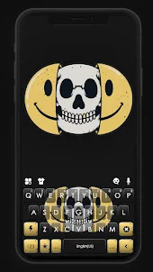 Emoji Skull Keyboard Backgroun