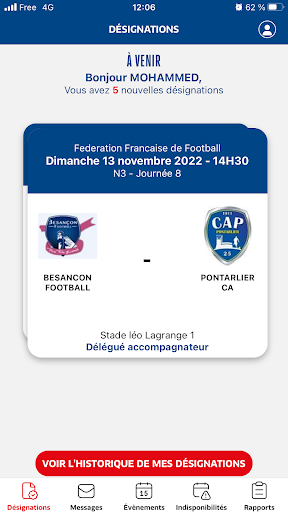 Officiels FFF Screen 3